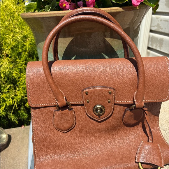 Large Brown Classic LRL Tote Bag - Picture 13 of 13